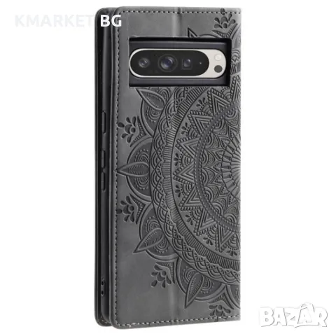 Google Pixel 9 Pro XL Totem Embossed Wallet Кожен Калъф и Протектор, снимка 8 - Калъфи, кейсове - 49116355