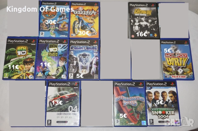 Игри за PS2 Extreme Skate Adventure/FreekStyle/Ben 10/The Getaway/Colin McRae 04/FightBox