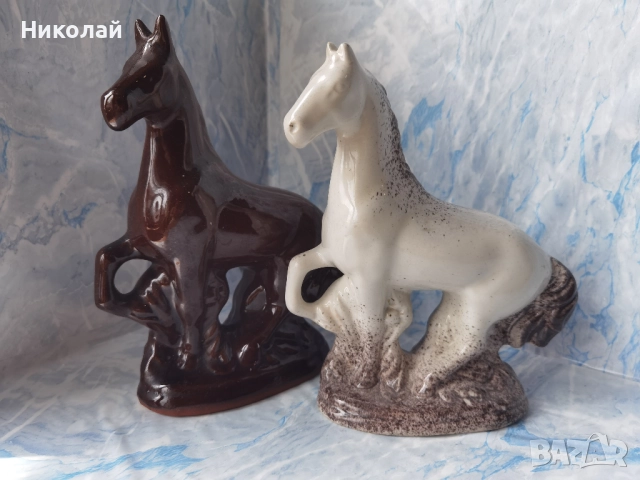 Лот Порцеланови Керамични Коне Кон, снимка 9 - Антикварни и старинни предмети - 52311150