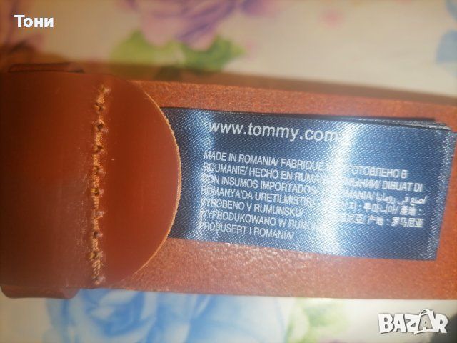 Tommy Hilfiger Оригинал Мъжки Колан Естествена Кожа Нов 100см. , снимка 8 - Колани - 46246432