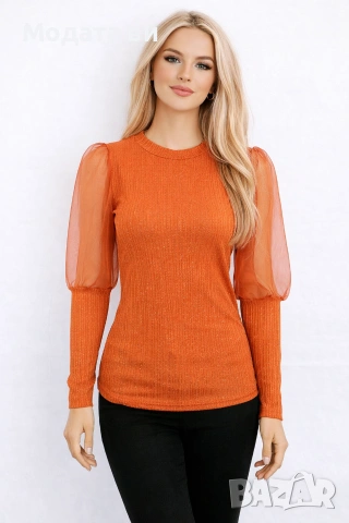 Нова цена 💕Изчистена кафява блуза