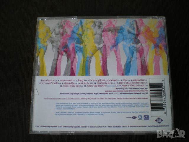 Britney Spears ‎– Britney 2001 CD, Album, Enhanced , снимка 3 - CD дискове - 46459347