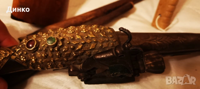 Османски кремъчен пищов 19век оригинал. , снимка 3 - Антикварни и старинни предмети - 53522180