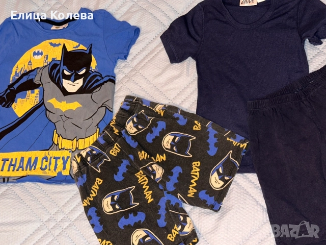 Батман и др. две пижами за момче 6 г, снимка 2 - Детски пижами - 51859924
