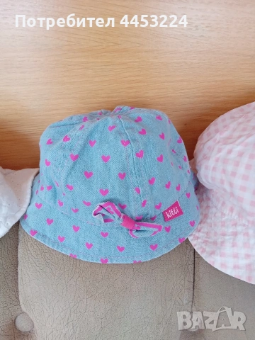 Детски и бебешки летни шапки , снимка 11 - Шапки, шалове и ръкавици - 51083144