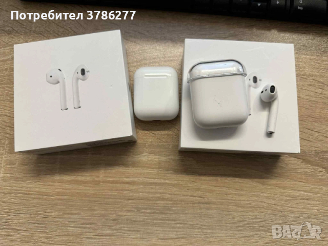 🎧 Продавам 2 броя оригинални Apple AirPods 2 с кейс