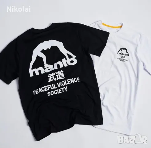 Тениска Manto society white MMA VENUM, снимка 1 - Тениски - 47823839