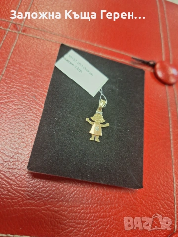 Златна висулка - 1,20 гр., снимка 2 - Колиета, медальони, синджири - 53412234