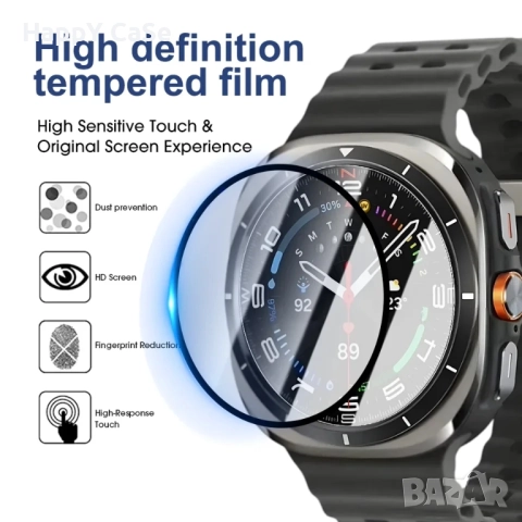 Samsung Galaxy Watch 8 / 7 / Ultra 47 / FE / Classic / 5D Протектор за цял екран, снимка 6 - Смарт гривни - 46790064