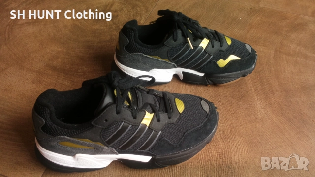 Adidas Yung-96 J Black Gray Gold Размер EUR 38 / UK 5 дамски детски маратонки 174-14-S, снимка 2 - Детски маратонки - 52652184