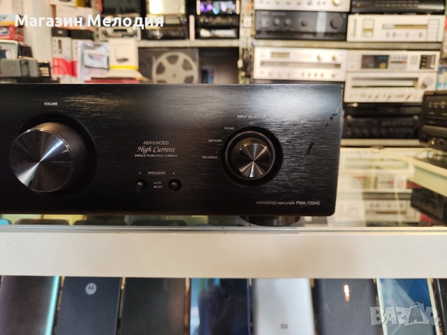 Усилвател DENON PMA-720AE Две по 85 вата на 4 ома. В отлично техническо и визуално състояние., снимка 5 - Ресийвъри, усилватели, смесителни пултове - 51792948