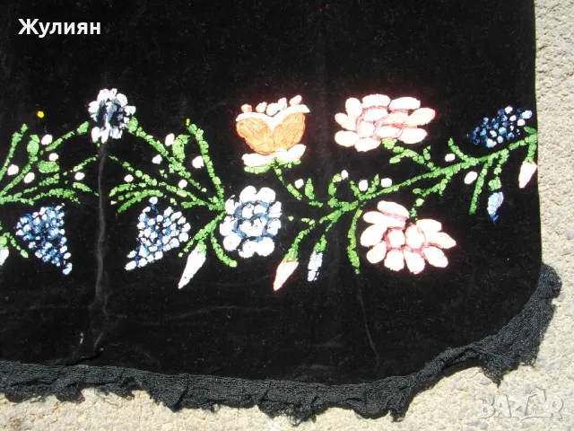 СТАРА РЪЧНО РИСУВАНА ПРЕСТИЛКА ЗА НОСИЯ , снимка 4 - Антикварни и старинни предмети - 50300092