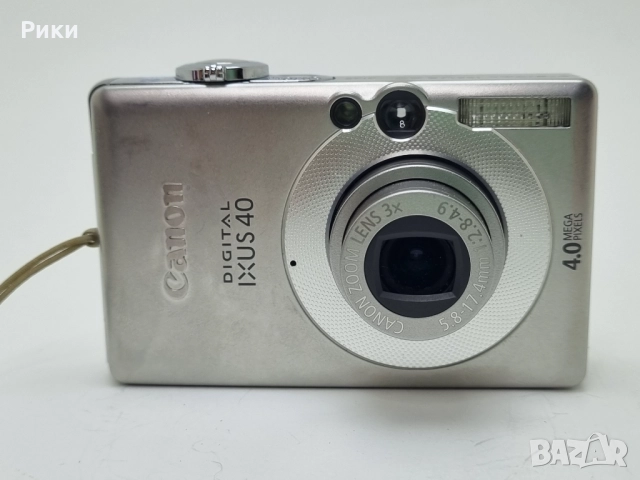Canon Digital Camera IXUS 40 4.0MP Silver , снимка 3 - Фотоапарати - 52742718
