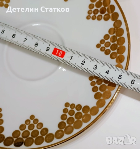 Винтидж немски порцеланов сервиз 3 двойни сета за кафе или чай, снимка 9 - Чаши - 52976654