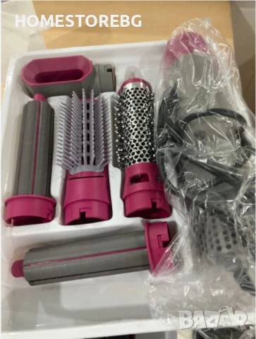 ✨ HairChic™ – многофункционален стайлър за коса с 5 приставки!  🔥, снимка 2 - Сешоари - 50468056