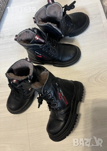 Детски ботуши топли от естествена кожа и топъл пух!, снимка 6 - Детски боти и ботуши - 52659099