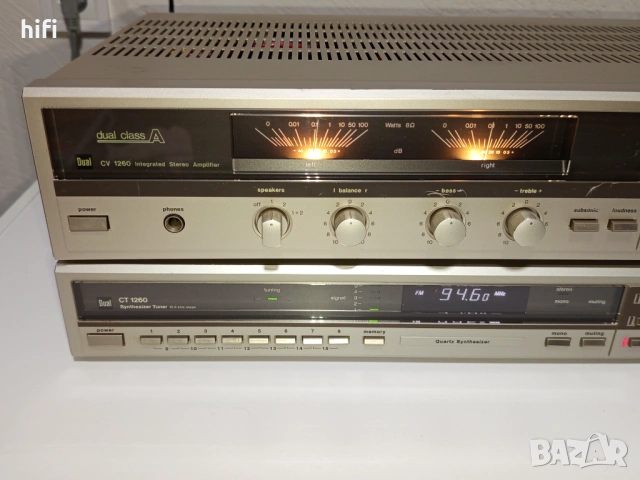 Стерео усилвател Dual CV1260 и тунер CT1260, снимка 4 - Ресийвъри, усилватели, смесителни пултове - 53609437