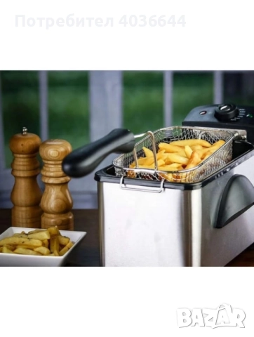 Фритюрник Voltz, 2000W, 2л./ 3л., демонтиращ се съд, капак и филтър,инокс, 2 ГОДИНИ ГАРАНЦИЯ, снимка 5 - Фритюрници - 52457627