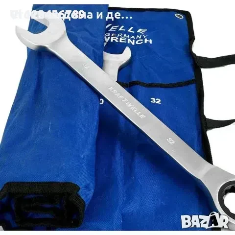 22БР ПРАВИ ЗВЕЗДОГАЕЧНИ ТРЕСЧОТЪЧНИ КЛЮЧОВЕ KRAFTWELLE 6-32MM, снимка 3 - Ключове - 50647413