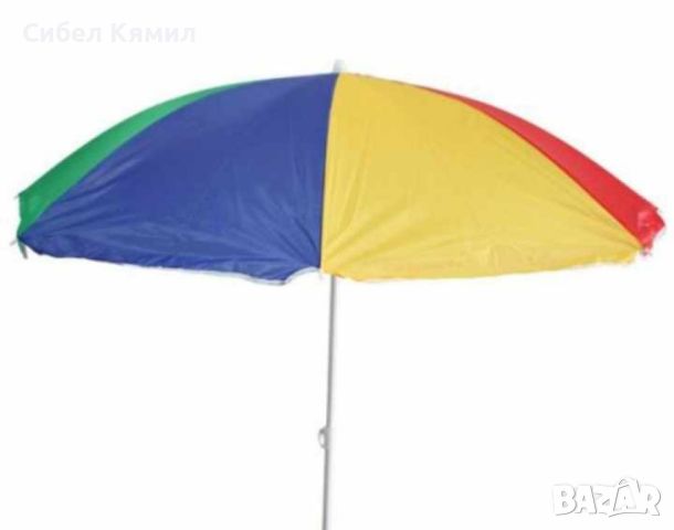 Плажен чадър Muhler 1.6, 1.8м., снимка 1 - Градински мебели, декорация  - 46467262
