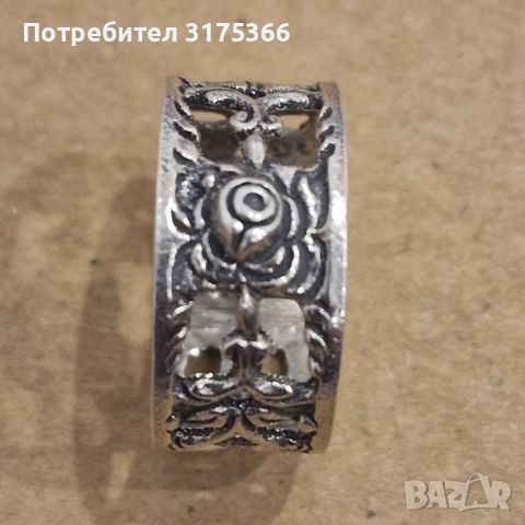 Сребърен пръстен халка  изработен от бижутерско ателие град Русе проба 900