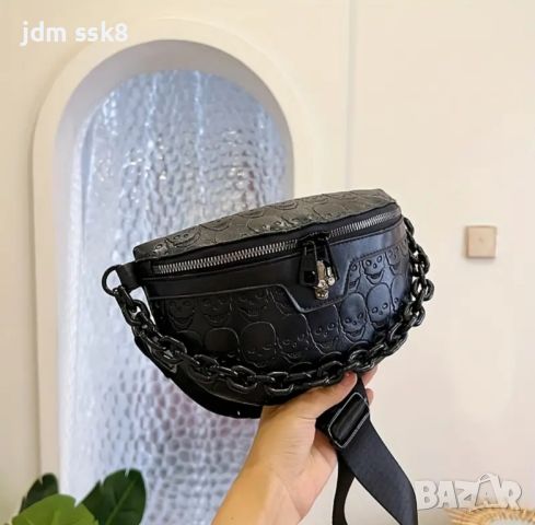 Нов Дамска Чанта тип philipp plein филип плейн с черепи, снимка 7 - Чанти - 46186678