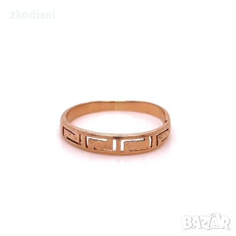 Златен дамски пръстен 1,48гр. 14кр.проба:585 размер:55 модел:32083-1