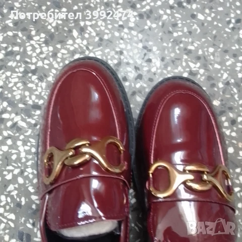 Обувки в бордо,  39 номер, снимка 2 - Дамски ежедневни обувки - 50662912