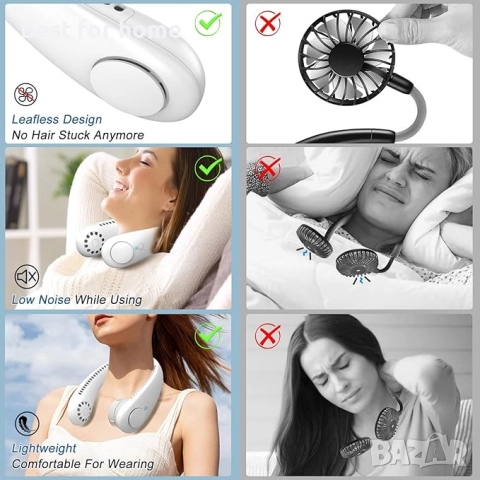  Вентилатор за врата с 3 скорости от  Timiyou, снимка 4 - Вентилатори - 51563591