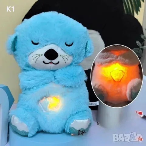 Плюшена дишаща Видра играчка, интерактивна Видра, снимка 3 - Плюшени играчки - 49857342