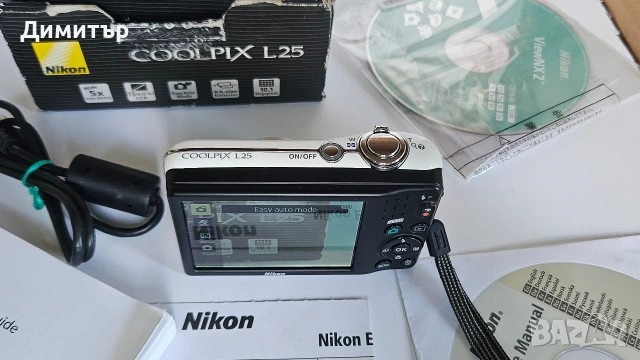 дигитален фотоапарат Nikon Coolpix L25 10mp digital photo camera 5x wide zoom , снимка 10 - Фотоапарати - 53411359