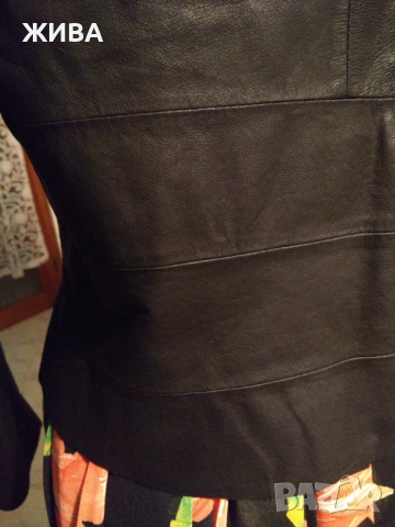 ЕСТЕСТВЕНА КОЖА черно дамско яке , снимка 4 - Якета - 53931608