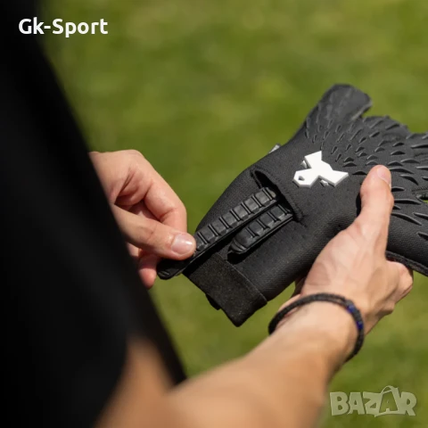 Вратарски ръкавици Fearless WOLF IRONPALM ONYX BLACK размер 6,7,9, снимка 3 - Футбол - 51425349