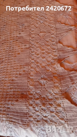ръчно плетена покривка, снимка 4 - Покривки за маси - 53860985