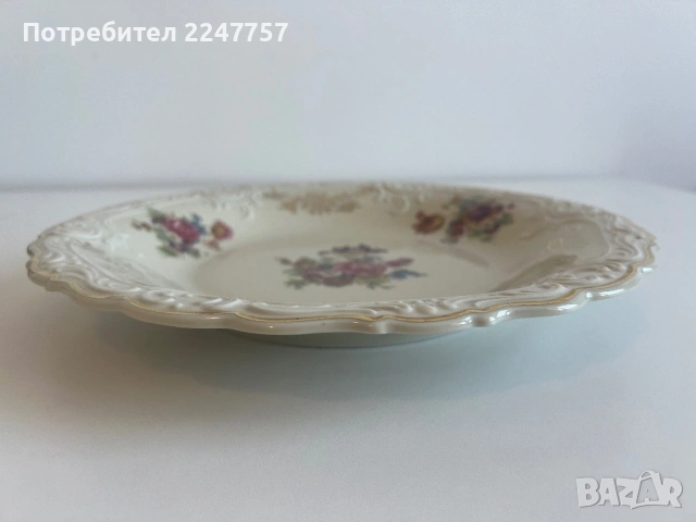 Огромно плато порцелан 31 см, снимка 9 - Антикварни и старинни предмети - 54005783