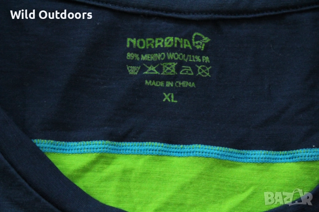 NORRONA - мъжка мерино горница, размер XL, снимка 3 - Спортни дрехи, екипи - 52741786