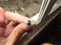 Сребърен пръстен със сапфир 7х6мм, снимка 2