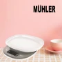 Везна Muhler, ел.кухненска с купа, 5kg, снимка 4