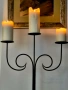  Метален свещник с винтидж дизайн – 53 см, снимка 2