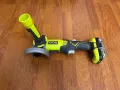 Ryobi 18V - нов акумулаторен ъглошлайф 115mm + батерия 2Ah + зарядно у-во, снимка 4