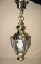 Луксозна висяща лампа полилей тип Фенер, 'бронз' кристални стъкла, отличен, снимка 1