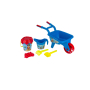 Плажен комплект, количка с русалка и кофичка, циклама, 5 бр., снимка 1 - Надуваеми играчки - 44969438