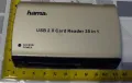 Четец сребрист Card Reader Hama 35 in 1, снимка 1