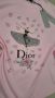 *Dior* Дамска тениска с къс ръкав в бебешко розово, oversized, снимка 2