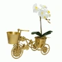 🌼 Метален цветарник „Велосипед“, снимка 1