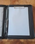 папка за документи луксозна с цип класьор и клипборд кожена черна А4, снимка 7