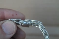 Сребърна гривна , снимка 8