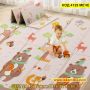 Сгъваемо детско килимче за игра с размери 180x200х1см - модел Мече и горски животни - КОД 4129 МЕЧЕ, снимка 6