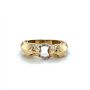 Златен дамски пръстен 3,56гр. размер:53 14кр. проба:585 модел:23538-1, снимка 1