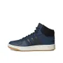 Мъжки зимни обувки ADIDAS Hoops 2.0 Mid Shoes Navy, снимка 4